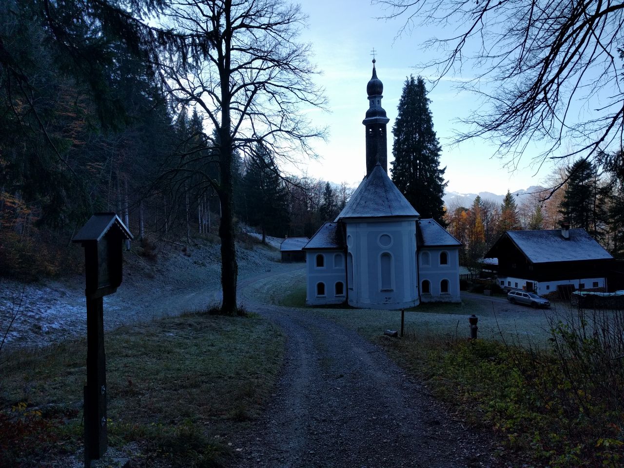 die Einsiedelei Kirchwald mit der Wallfahrtskirche Mariä Heimsuchung