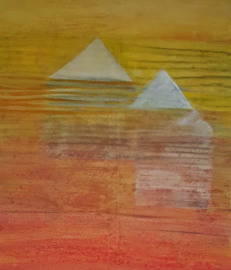 „Gruß aus Ägypten“, um 1990: Mit leuchtenden Farben schuf Masanne Westermann-Rosen Landschaften des Herzens und des Gefühls.Bildrechte: Anna Frydman