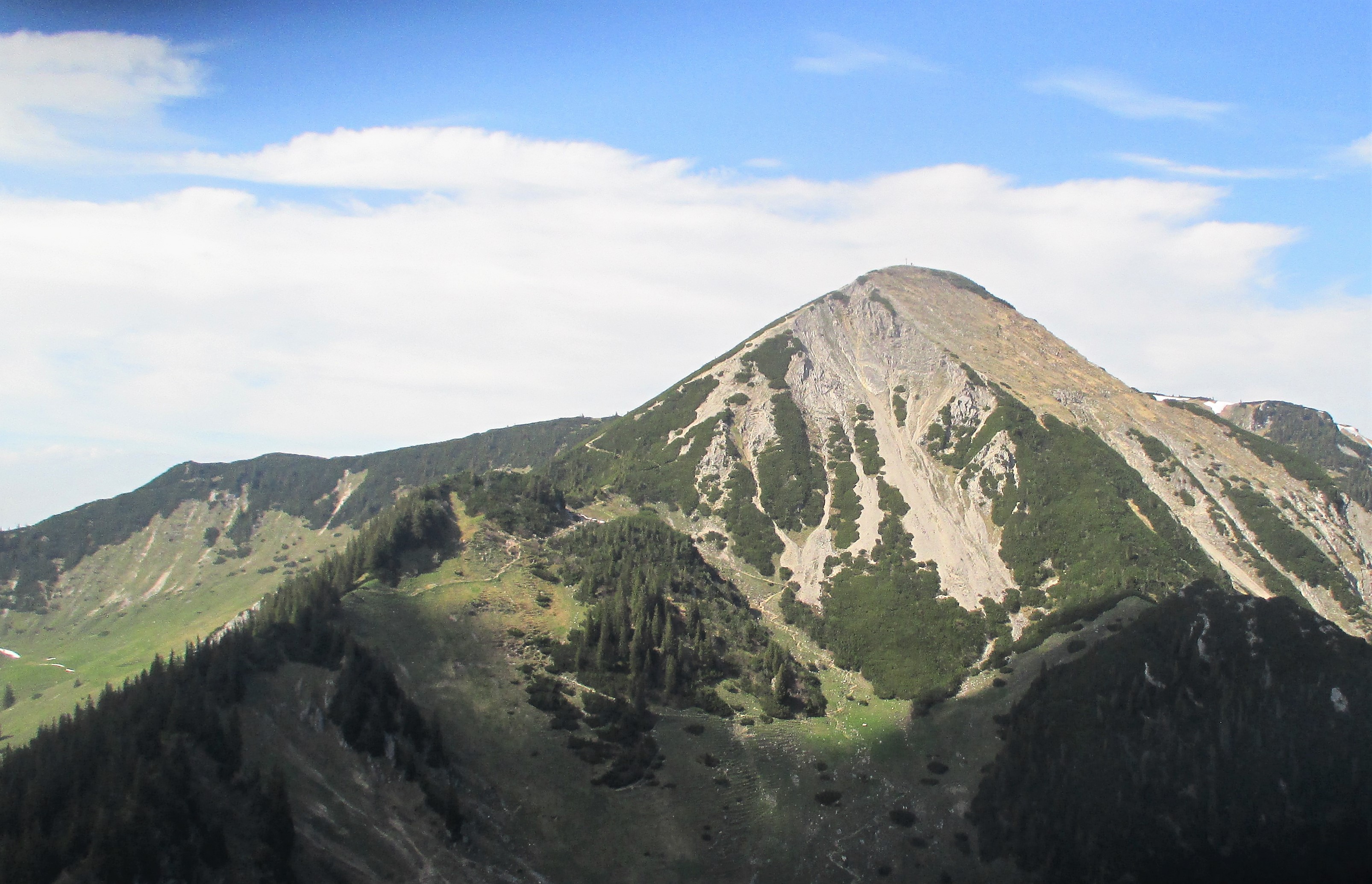 der Geigelstein von der Wirtsalm aus gesehen