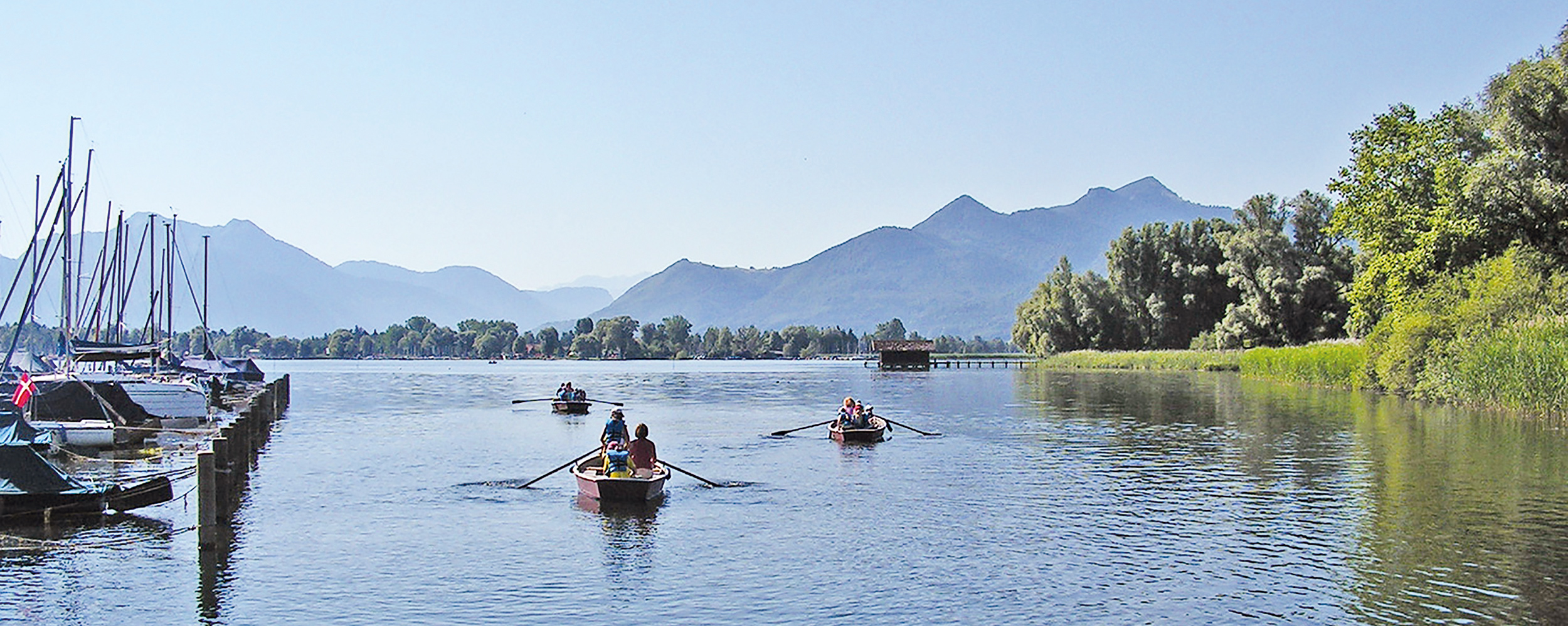 Mit dem Ruderboot ans Ende des Sees. Bildrechte: AUV_Grundschule Wildenwart