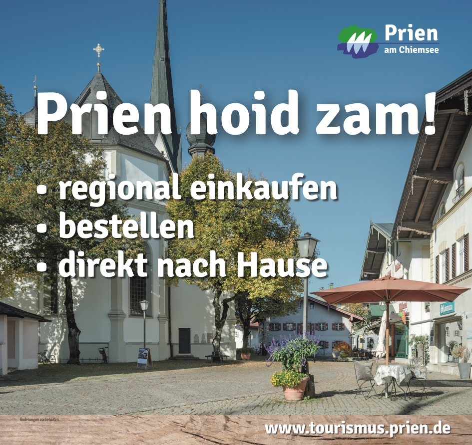 Prien hoid zam! (Bildrechte: Prien Marketing GmbH) 