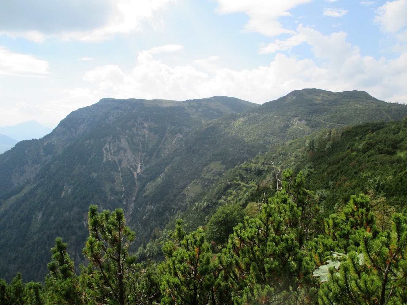 Rückblick vom Premium-Wanderweg "Gletscherblick Alpin" zum Fellhorn
