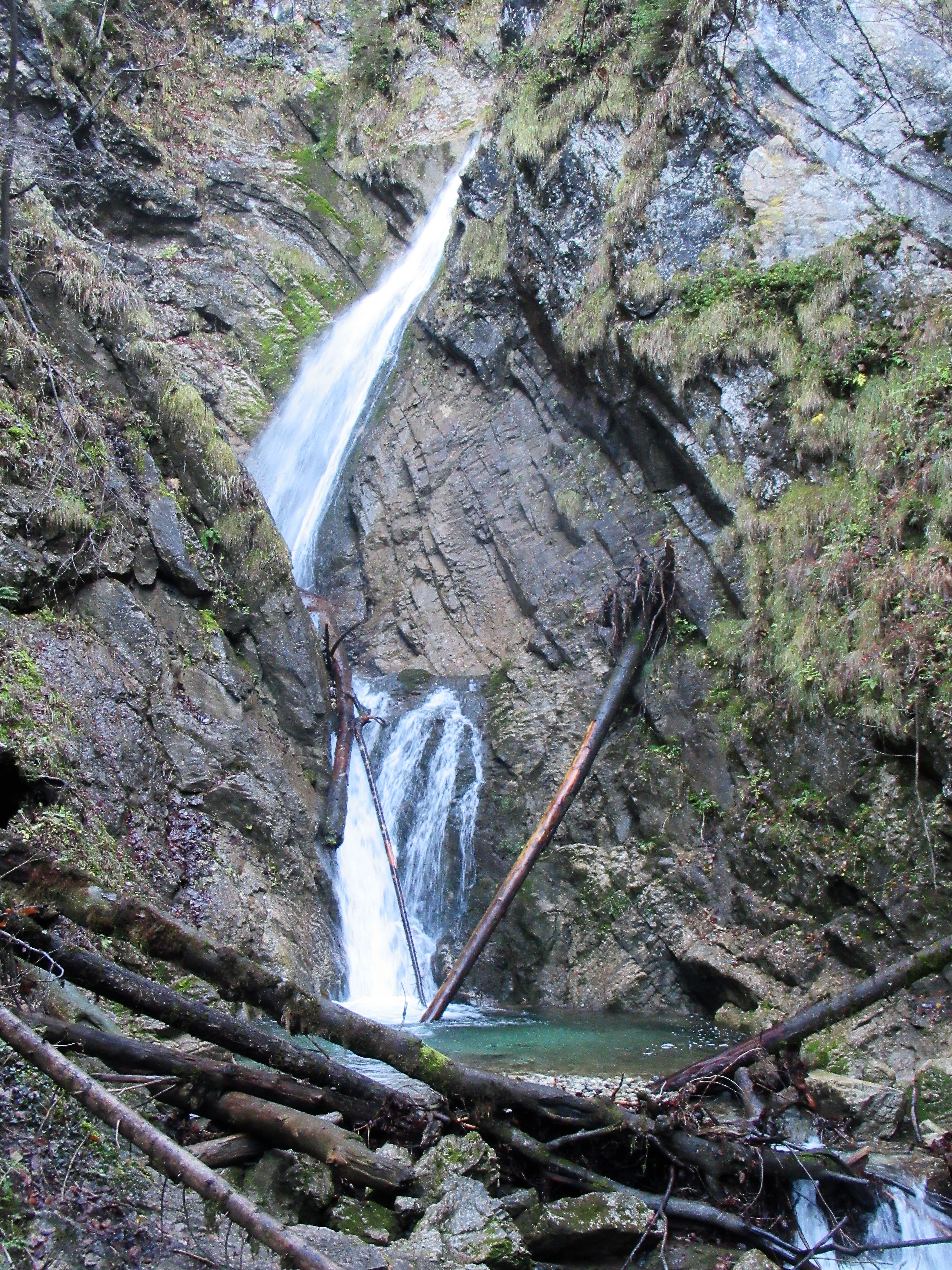 der Talgraben-Wasserfall oberhalb Berg
